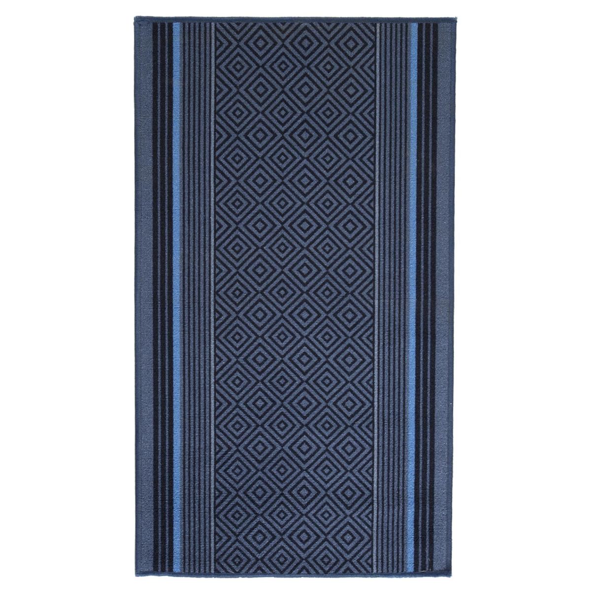 IDETEX - Alfombra Jura 67x180 cm Nylon Azul