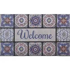 JUST HOME COLLECTION - Limpiapiés Mosaicos 45x75 cm Caucho Multicolor