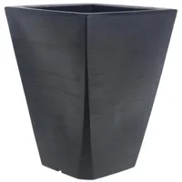 Macetero Grafiato de Plástico 37x50 cm Negro