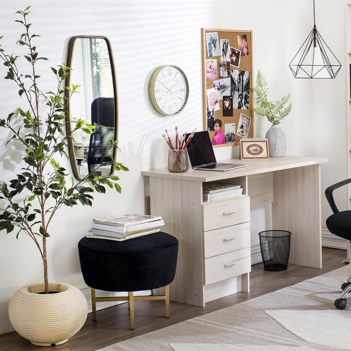 JUST HOME COLLECTION - Macetero Ondulado de Plástico 38x26 cm Arena