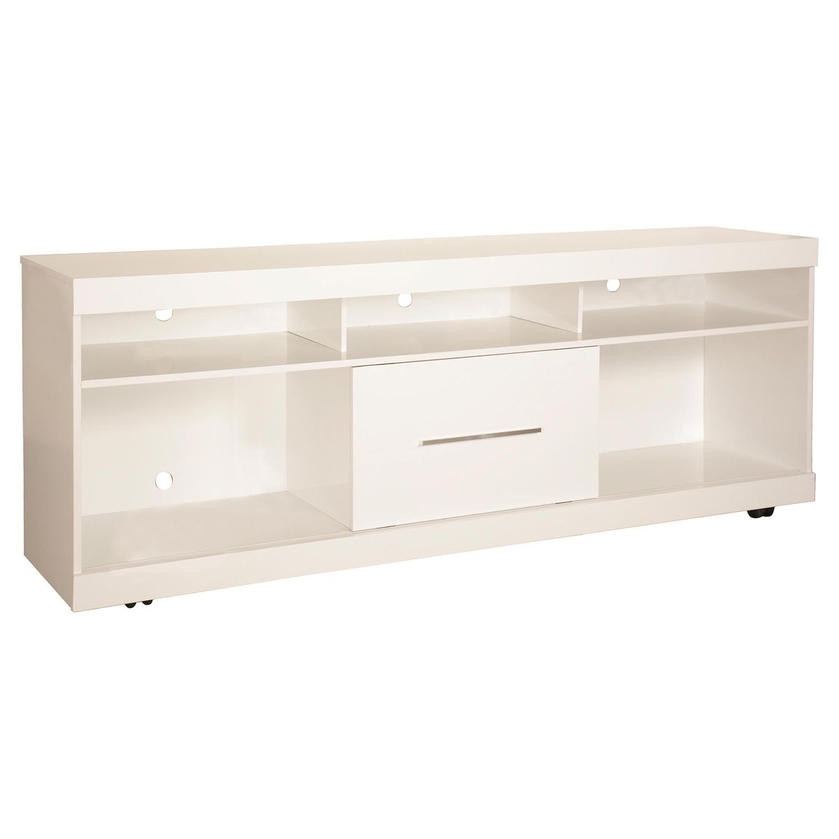 VEKKAHOME - Rack de TV 60 " 180x40x68,5 Blanco