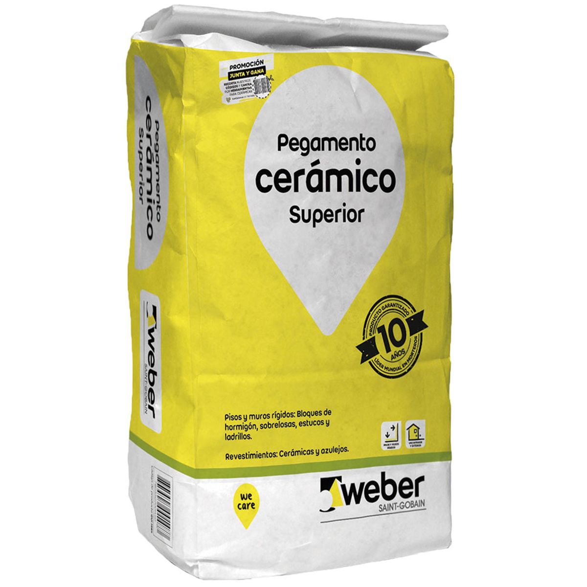WEBER - Adhesivo Cerámico Piso y muro Superficie Rígido 25 kg