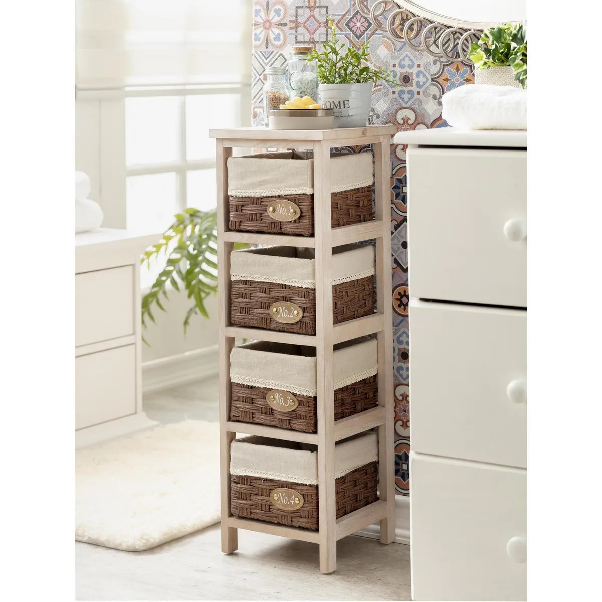 JUST HOME COLLECTION - Gabinete 25x77x25 cm 48.1 l Natural