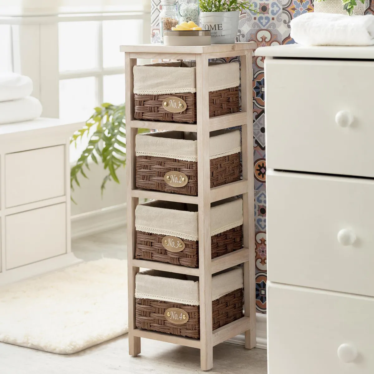Gabinete 25x77x25 cm 48.1 l Natural, marca JUST HOME COLLECTION - Foto Principal