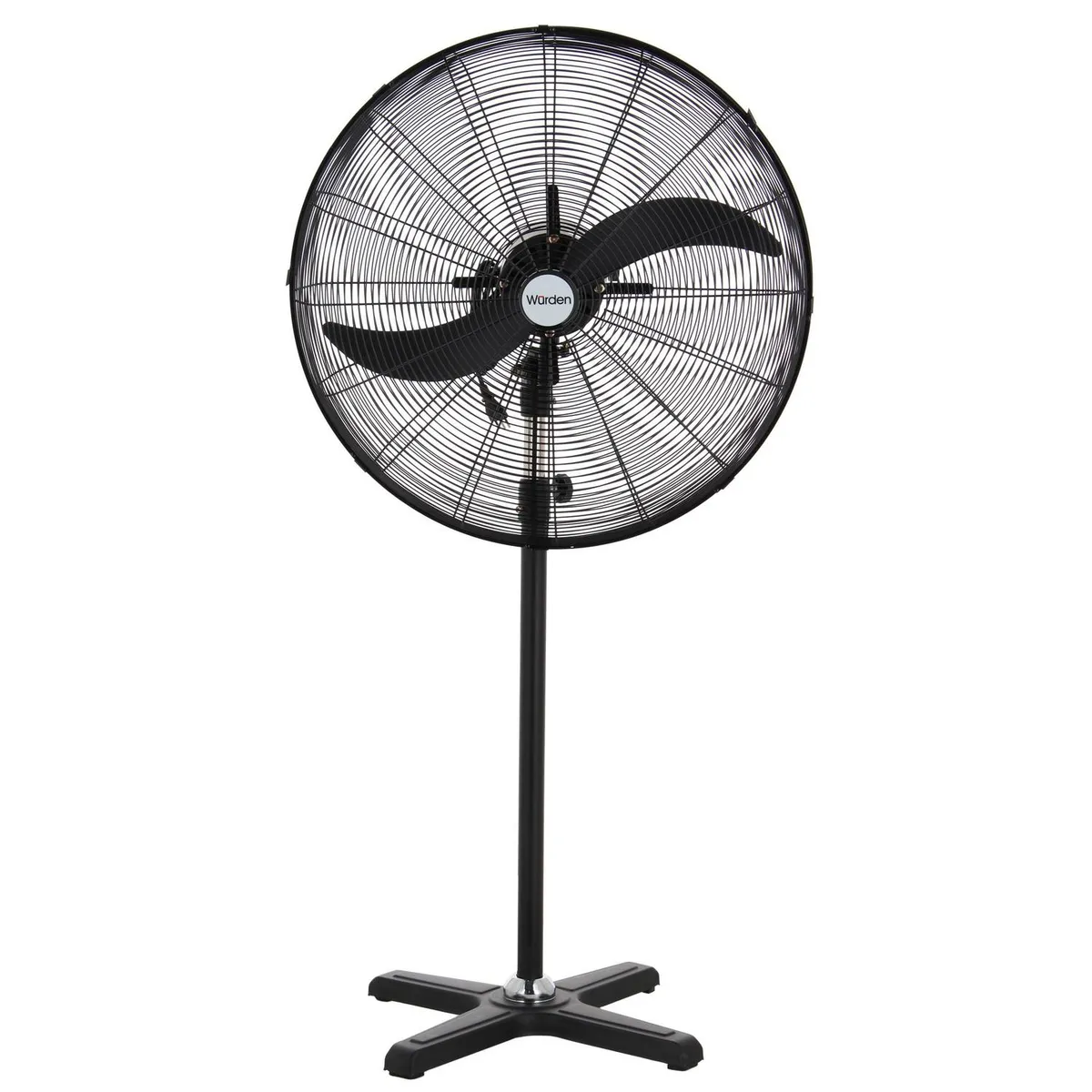 WURDEN - Ventilador de pedestal industrial 26" negro