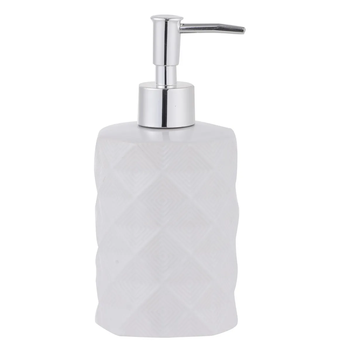 JUST HOME COLLECTION - Dispensador Rombos Blanco