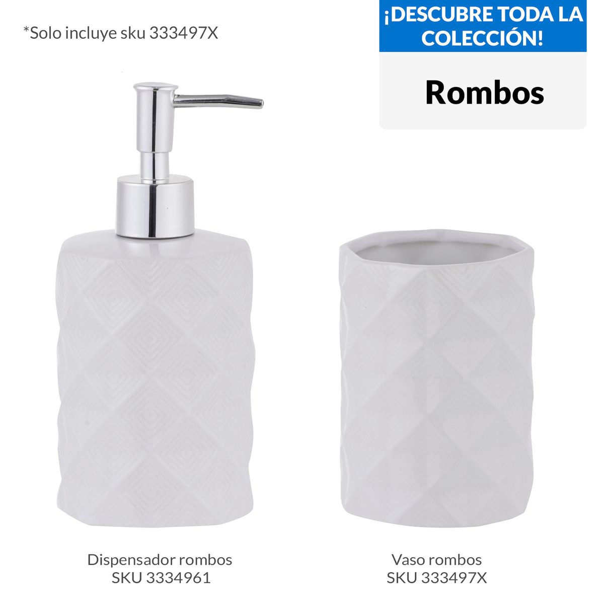 JUST HOME COLLECTION - Vaso Diseño Deco Rombos