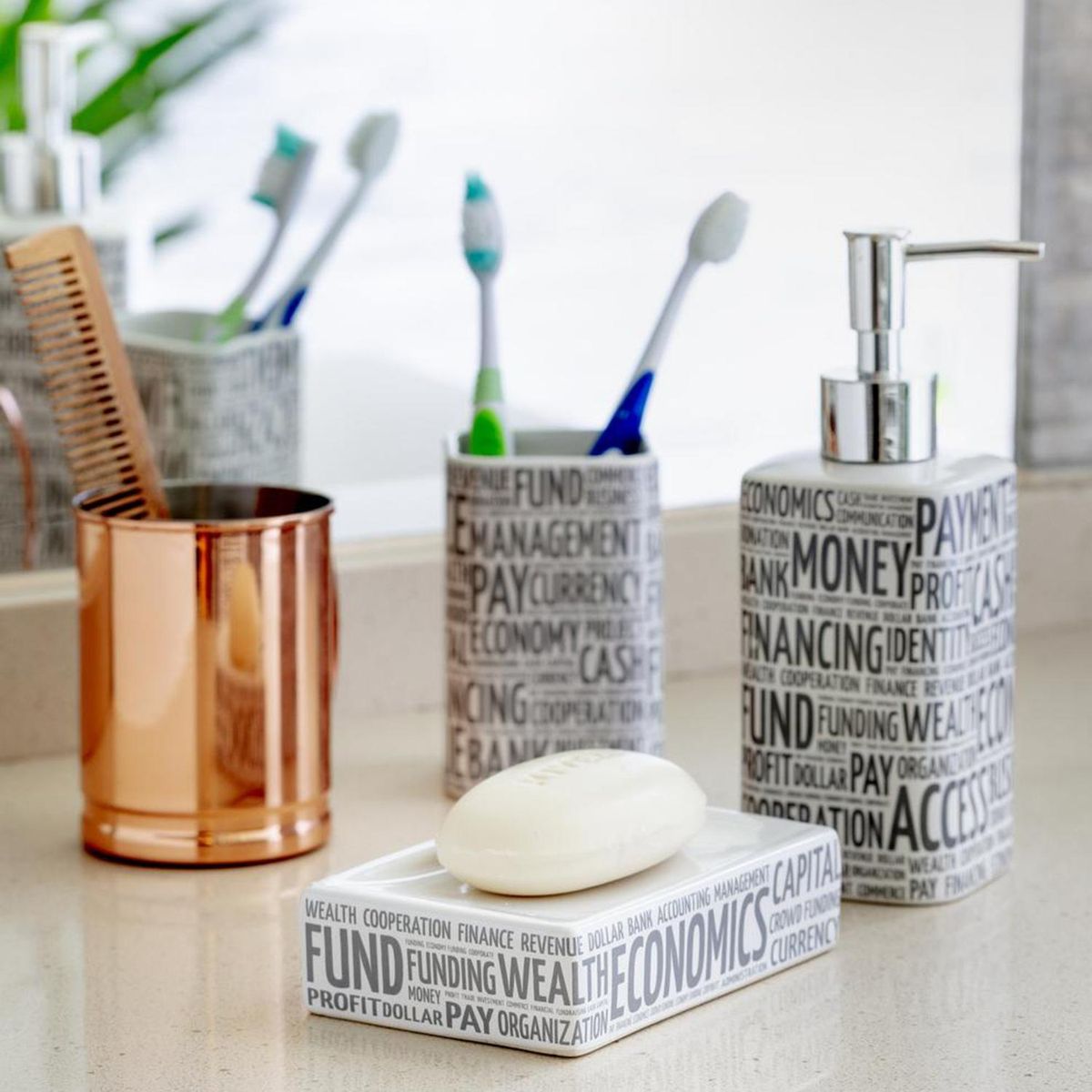 JUST HOME COLLECTION - Vaso Diseño Palabras