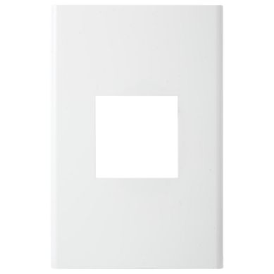 Placa 1.5 posiciones con soporte blanco Clio