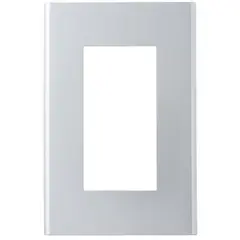 HALUX - Placa 3 posiciones con soporte plateado Clio