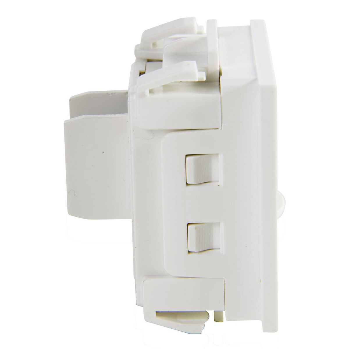 HALUX - Módulo de toma telefónica RJ11 10 A blanco