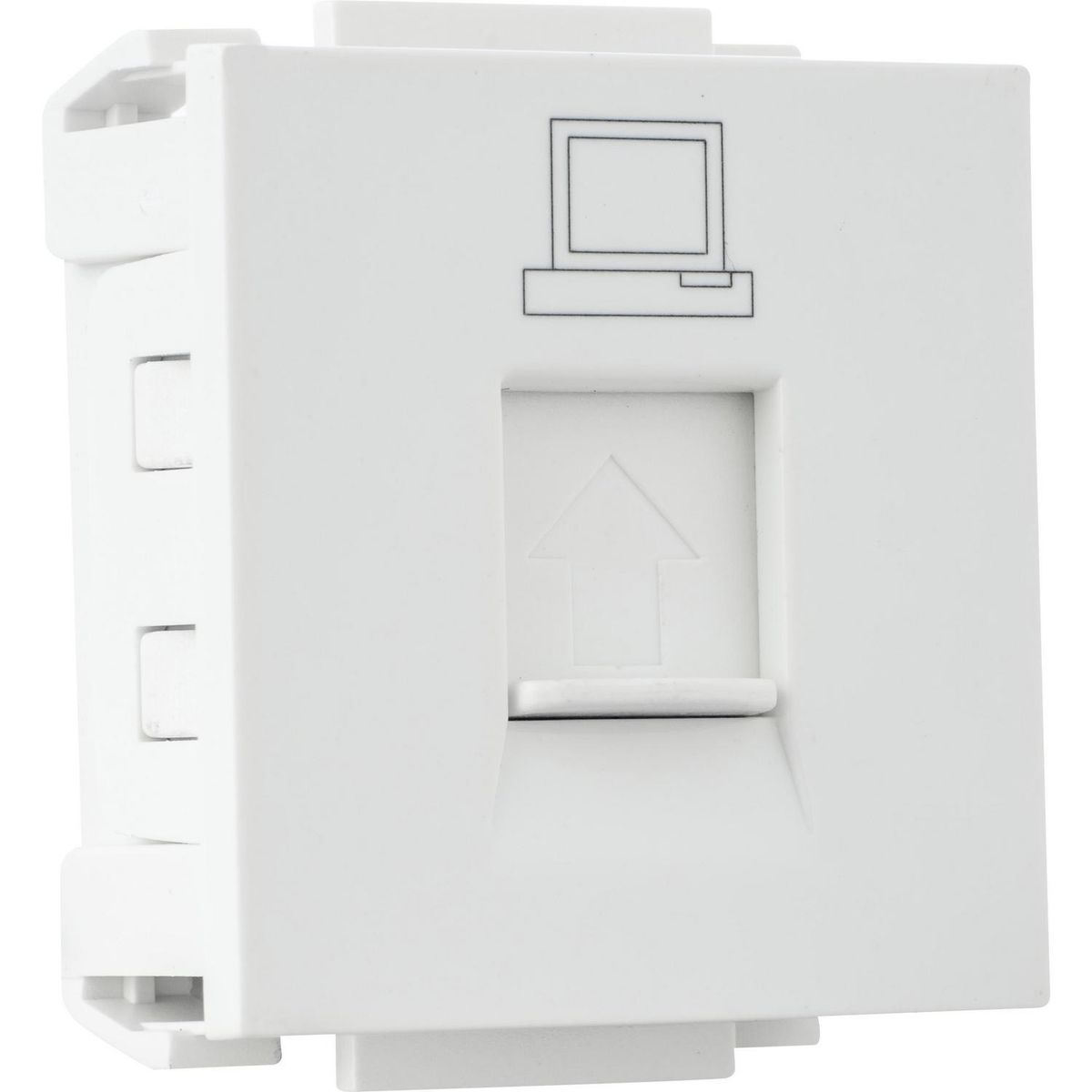 HALUX - Módulo toma telefónica RJ45 10 A blanco