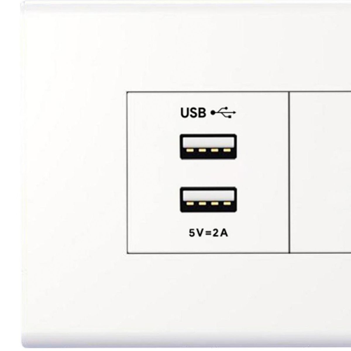 HALUX - Tomacorriente Simple 10 A Blanco