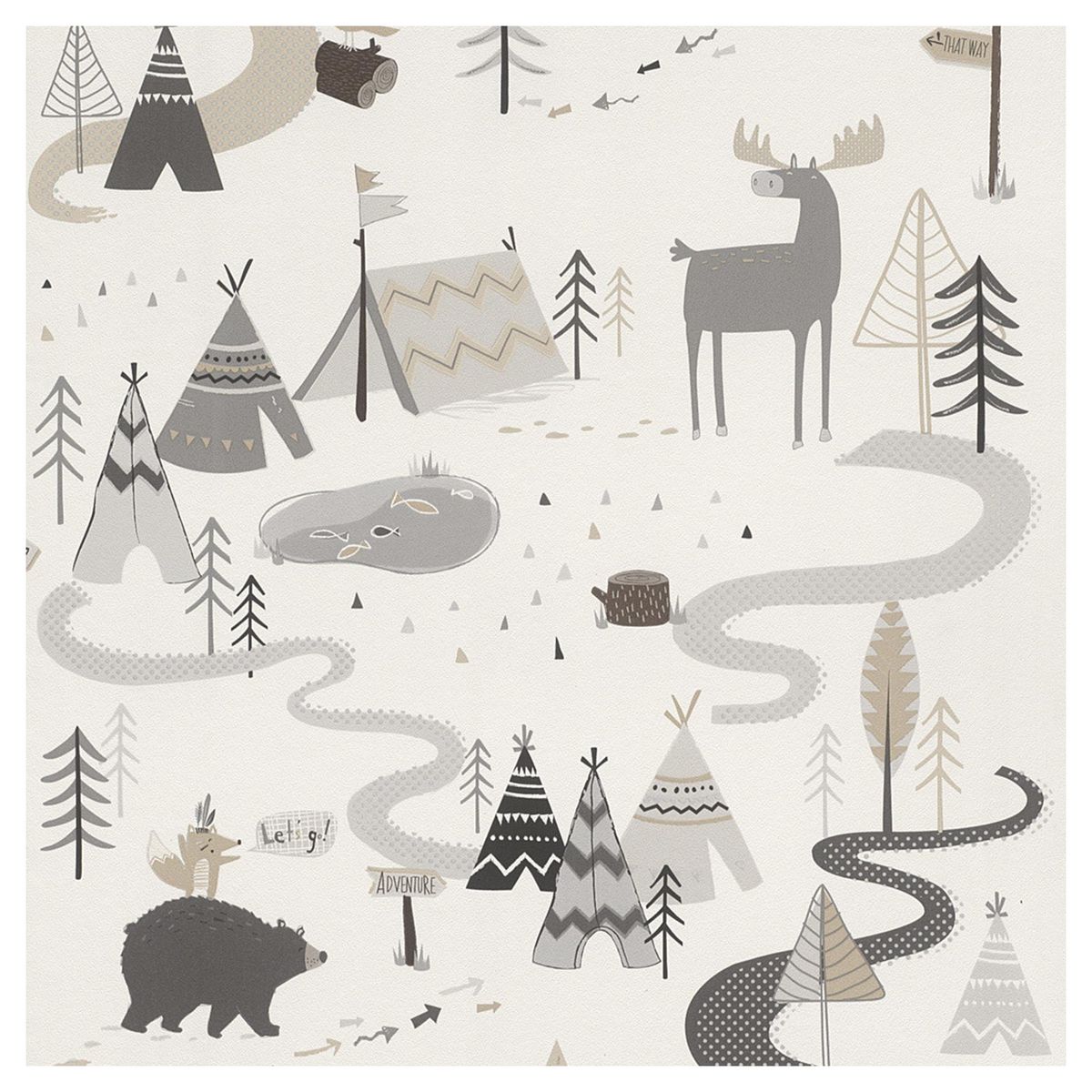 RASCH - Papel Mural Kids Teens 292404 5 m2