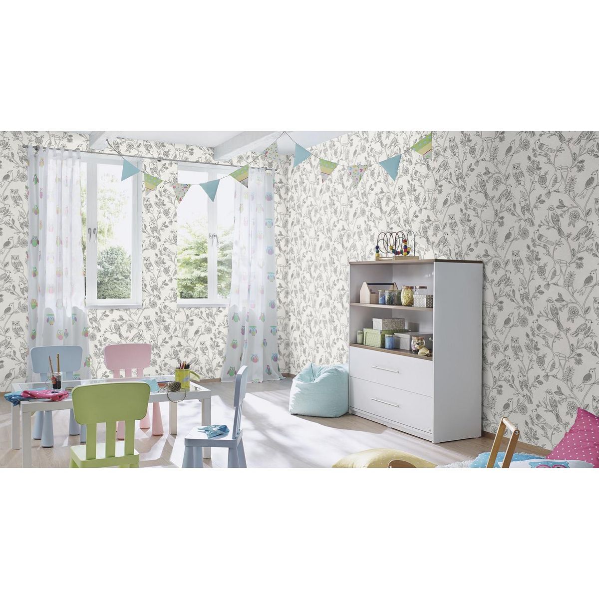 RASCH - Papel Mural Kids Teens 292909 5 m2
