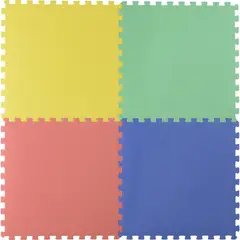 JUST HOME COLLECTION - Alfombra Puzzle Colores 60x60 cm Multicolor