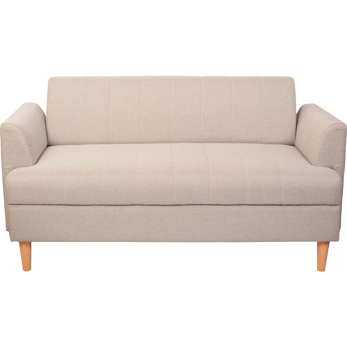 JUST HOME COLLECTION - Sofá 2 cuerpos Tela 145x71x77 cm Beige
