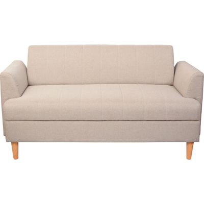 Imagen 2 del producto Sofá 2 cuerpos Tela 145x71x77 cm Beige