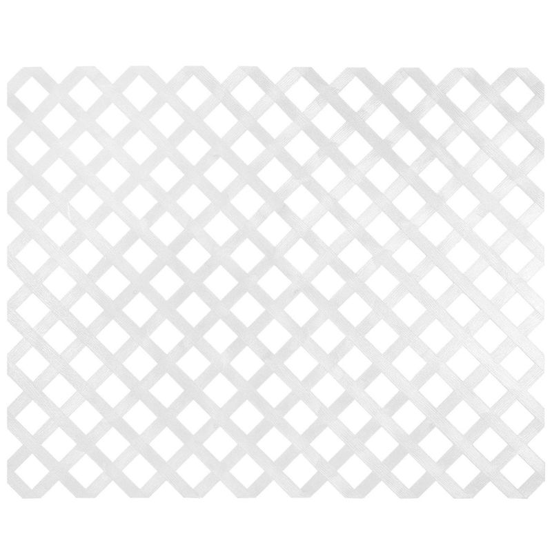 GEOMATRIX - Enrejado Diamond PVC 1.22x2.44 metros Blanco