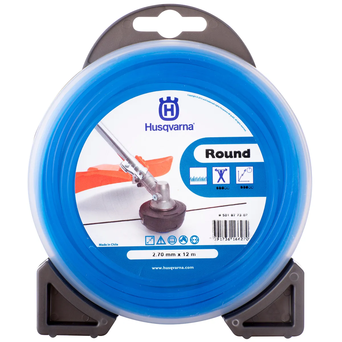 HUSQVARNA - Nylon para orilladora 2,7 mm - largo 15 m