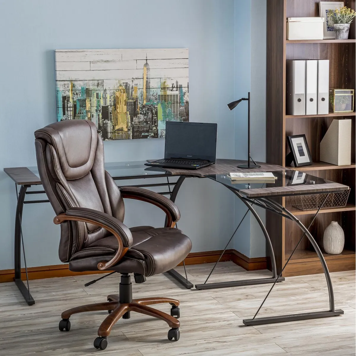 JUST HOME COLLECTION - Escritorio madera Lyon 149X169X75 cm