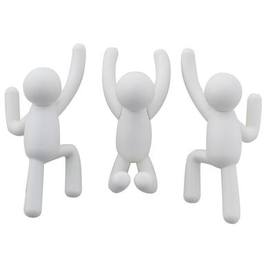 Ganchos 3 muro Buddy blanco