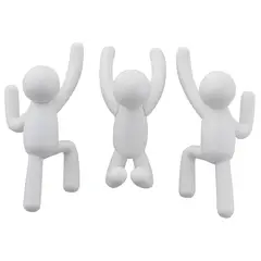 UMBRA - Set de 3 Ganchos Buddy Plástico Blanco