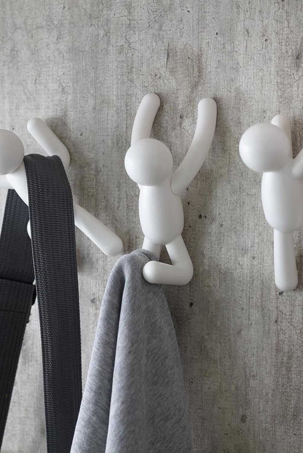 UMBRA - Set de 3 Ganchos Buddy Plástico Blanco