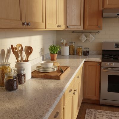 Imagen 2 del producto Cubierta para Mesón de Cocina 122x50 cm de Melamina Gris