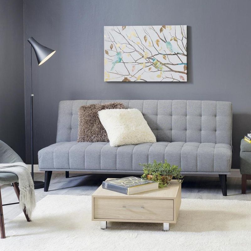 JUST HOME COLLECTION - Futón Montevide Grafito 180x86x81 cm