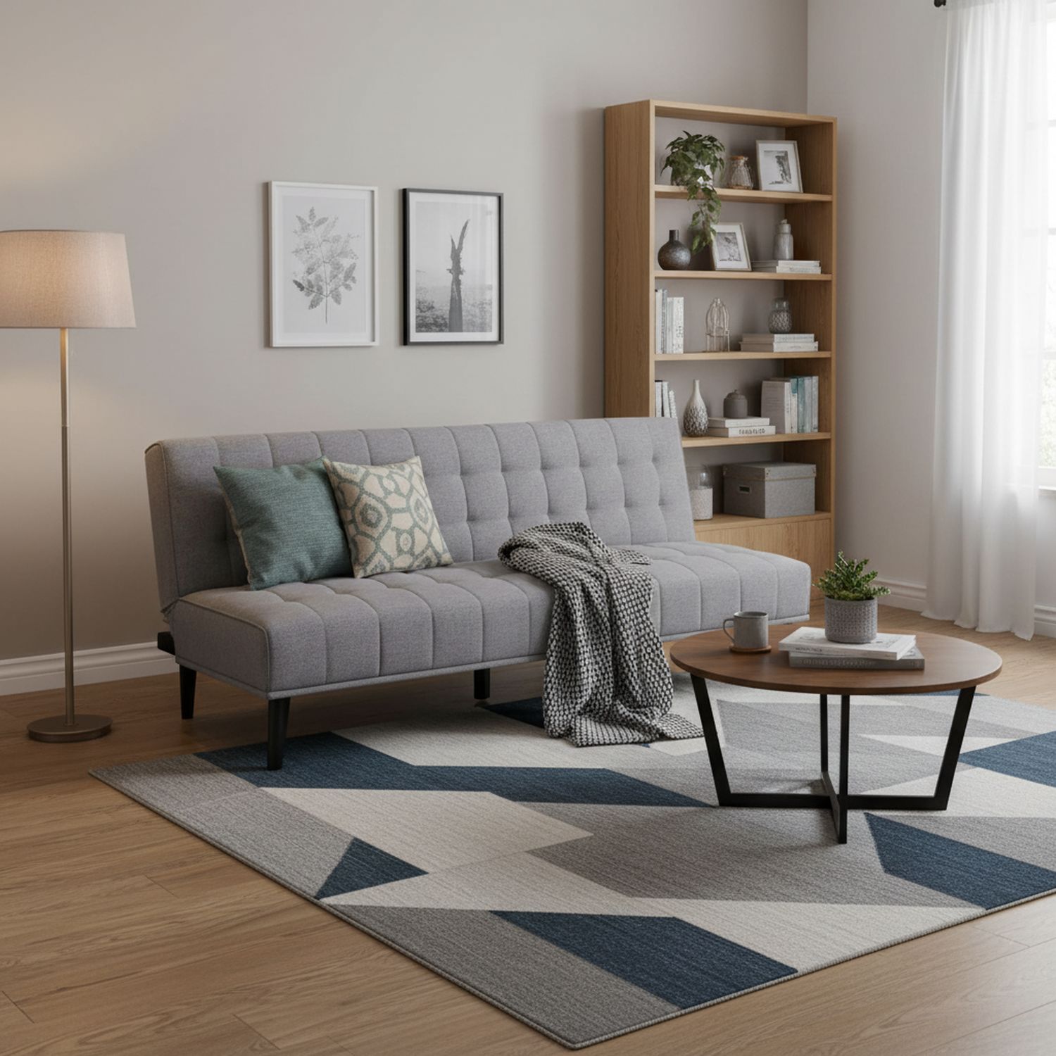 JUST HOME COLLECTION Futón Montevide Gris 180x86x81 cm | Falabella