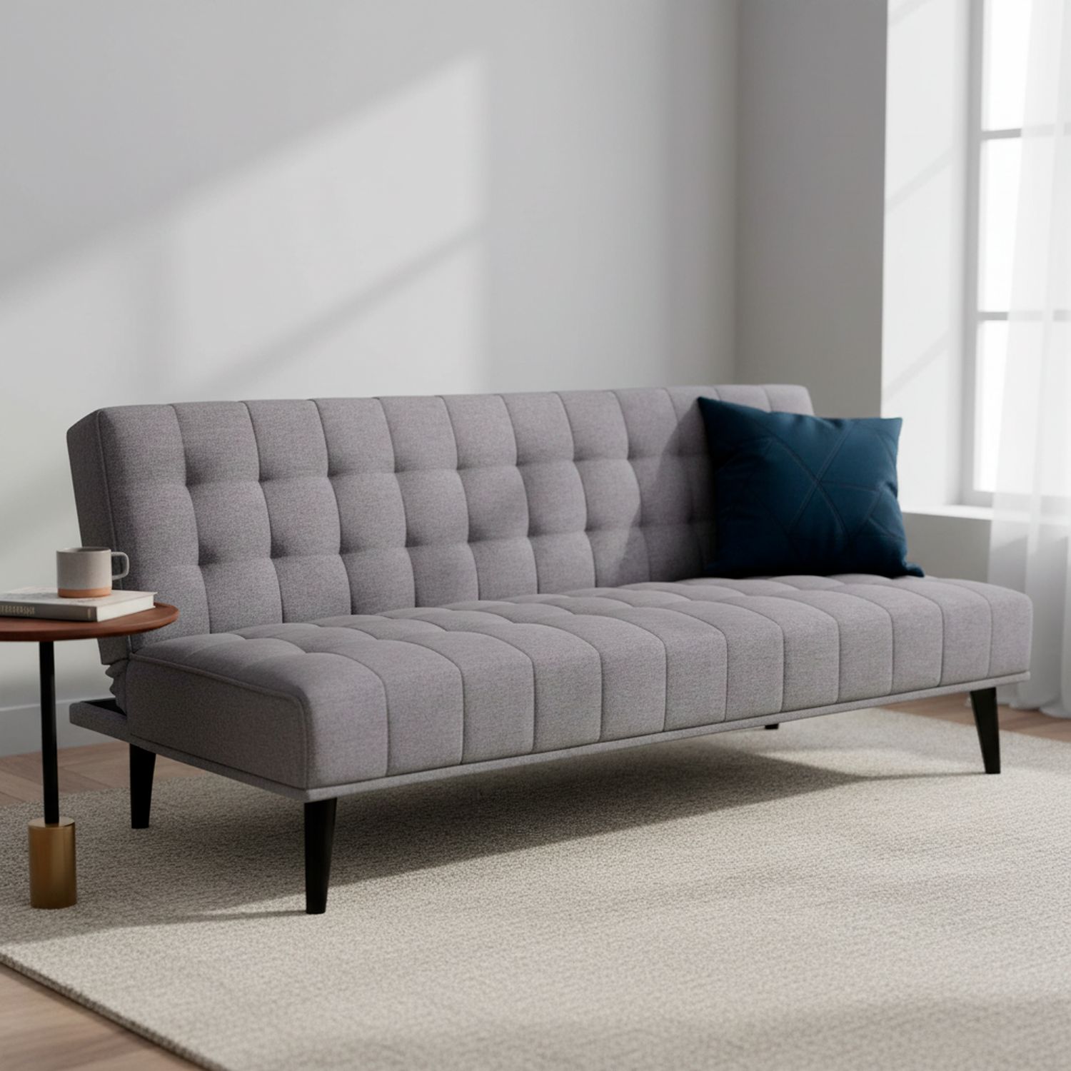 JUST HOME COLLECTION Futón Montevide Gris 180x86x81 cm | Falabella
