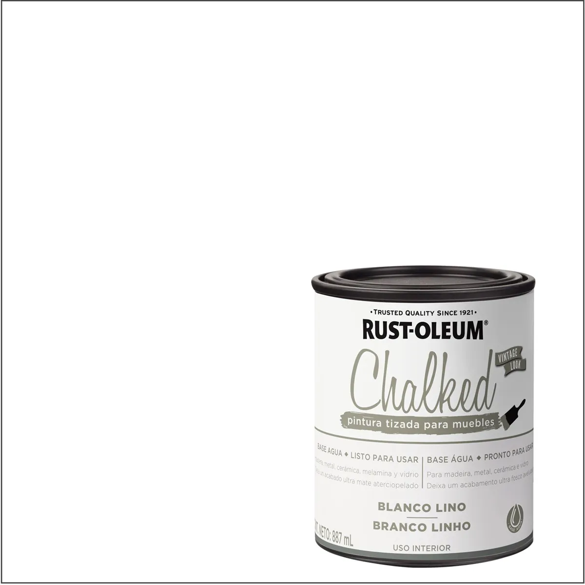 RUST OLEUM - Pintura Chalked Tizada Tarro 0.887 l Mate Blanco