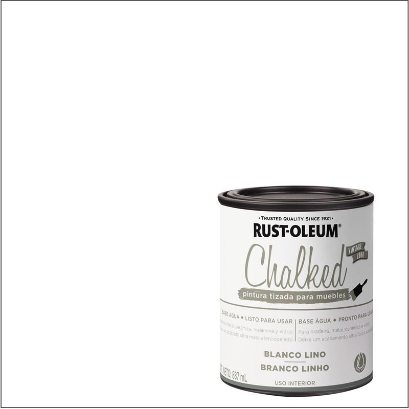 RUST OLEUM - Chalked pintura tizada Blanco Lino 0,887L