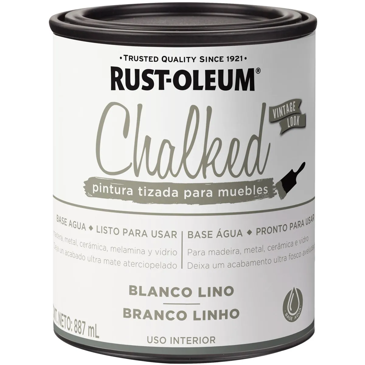 RUST OLEUM - Pintura Chalked Tizada Tarro 0.887 l Mate Blanco