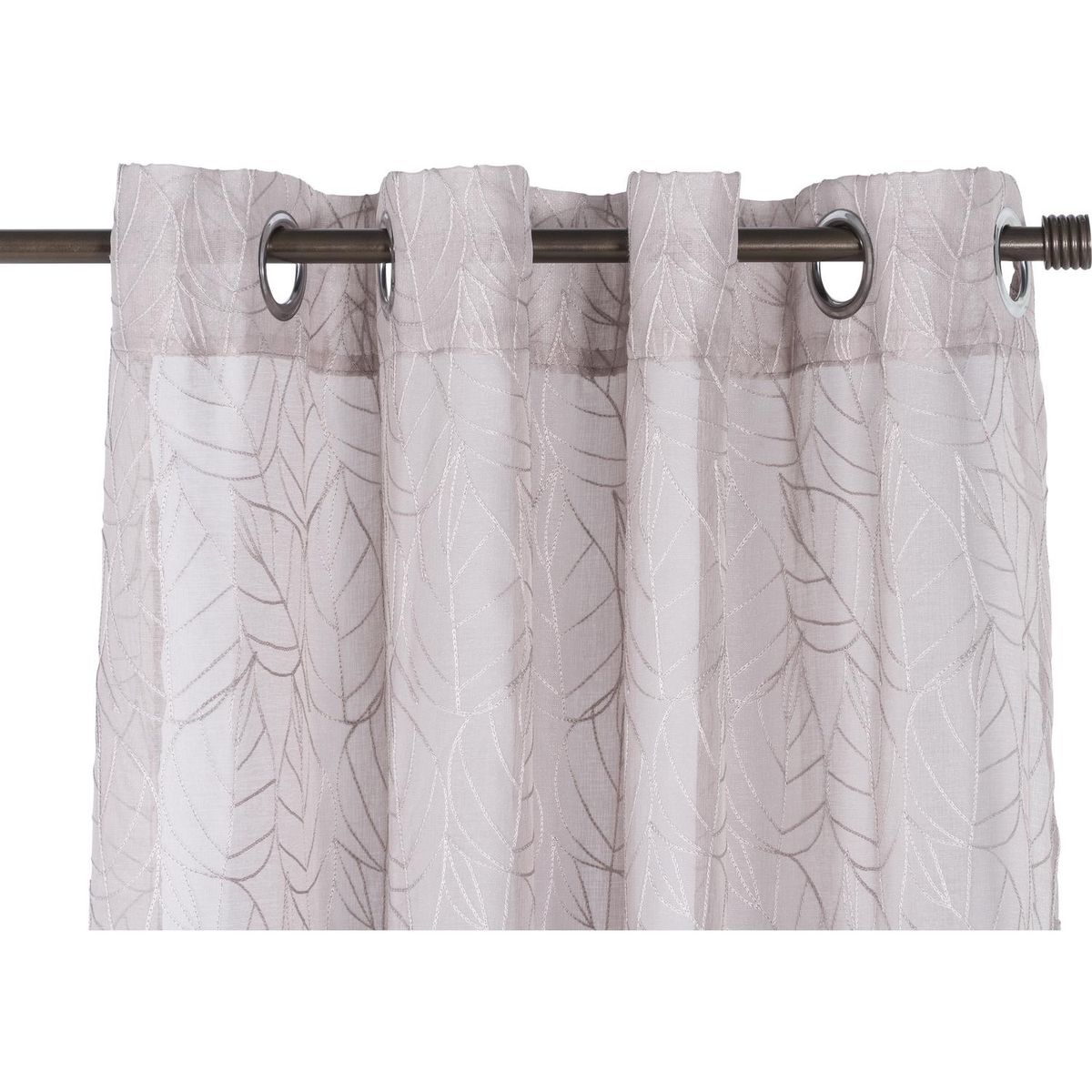 JUST HOME COLLECTION - Velo hojas 140x220 cm taupe
