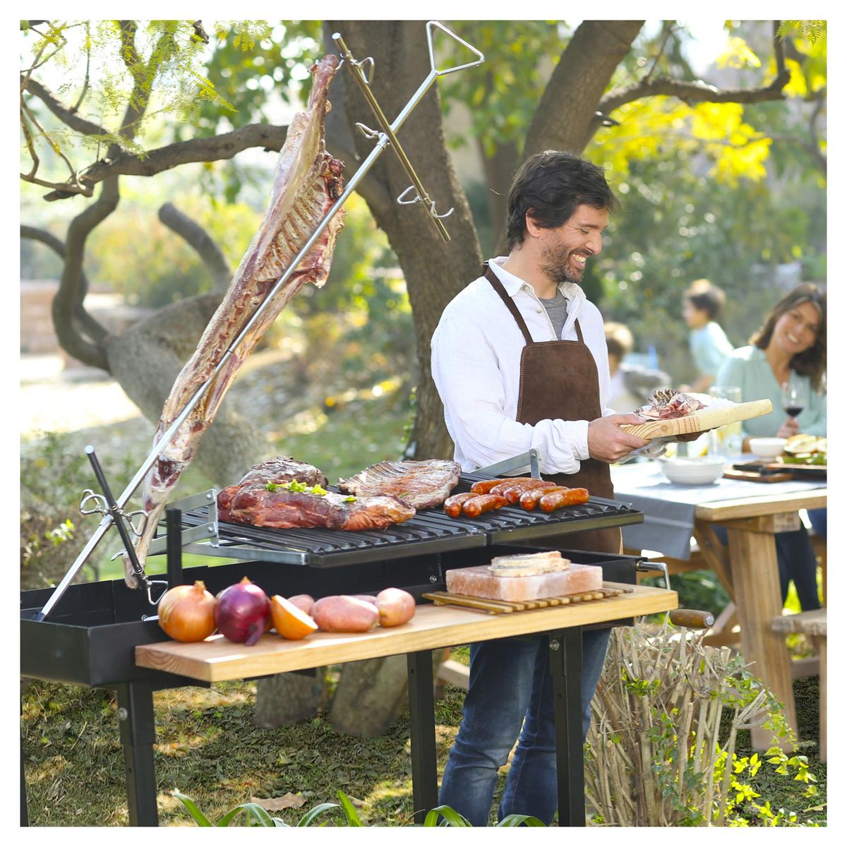 MR BEEF - Parrilla a Carbón con Espiedo Acero