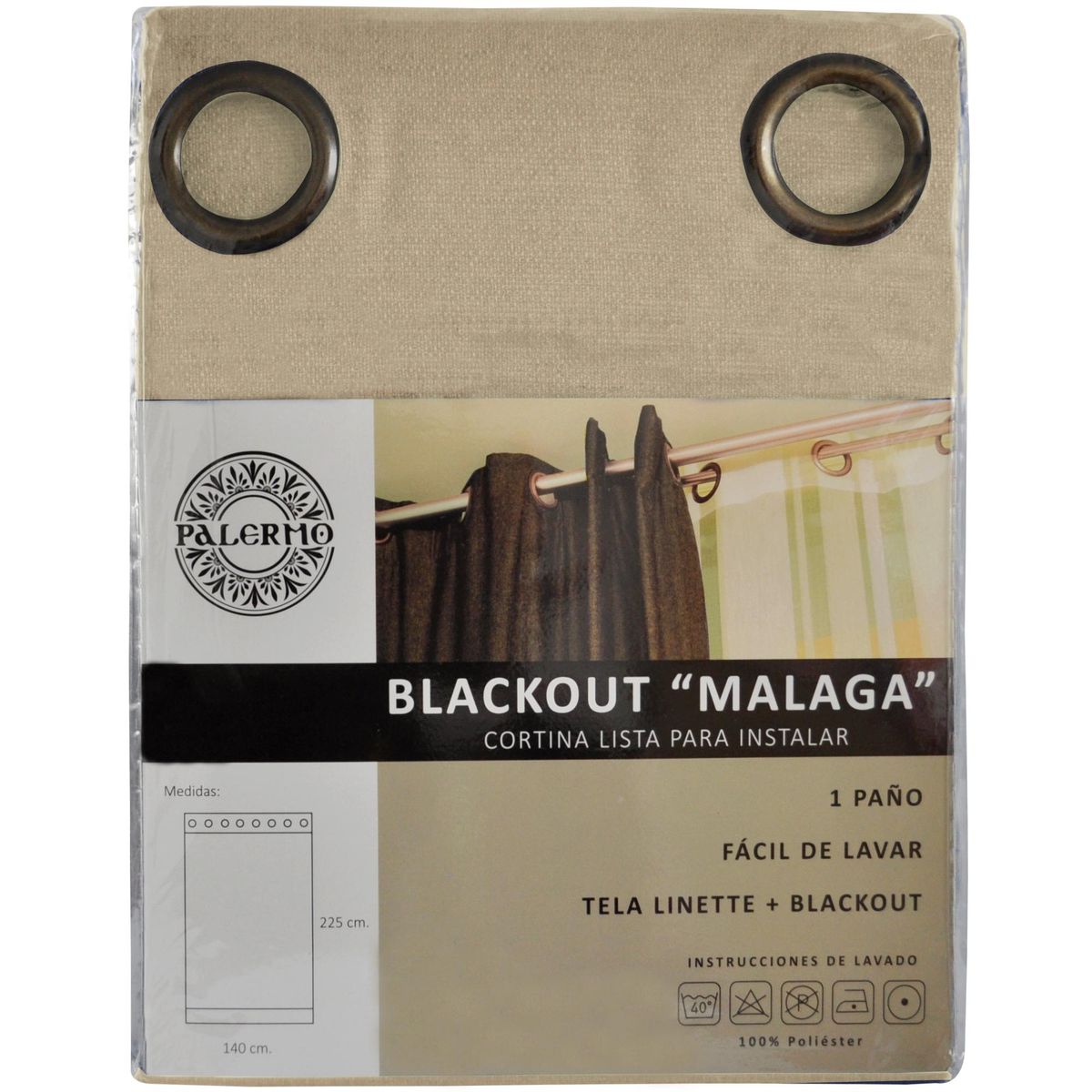 MERIGGI - Cortina black-out 140x225cm Málaga