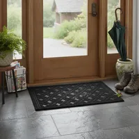 Limpiapies Texture Negro 38x57 cm Polipropileno Negro