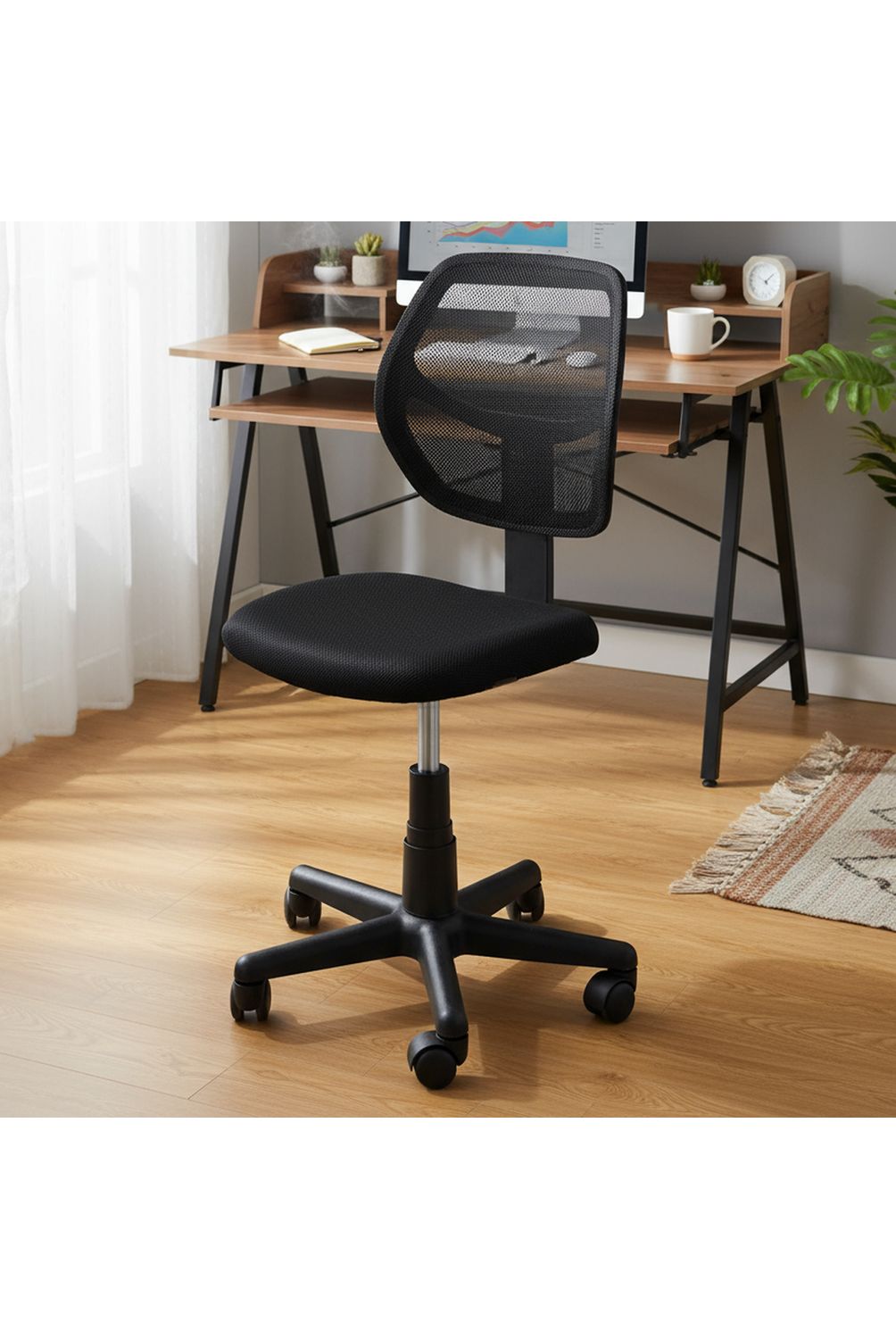 JUST HOME COLLECTION Silla Escritorio Avignon Negro | Falabella Chile