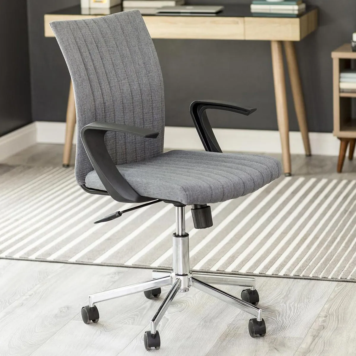 JUST HOME COLLECTION - Silla Escritorio Salford Gris