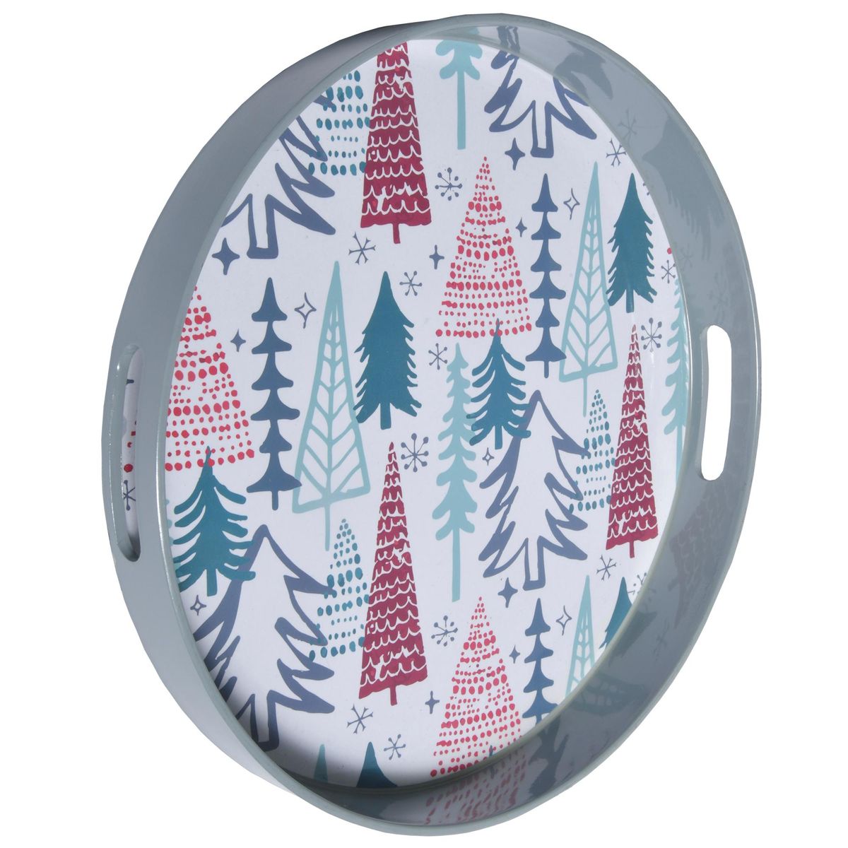 DECO EXPRESS - Bandeja 33x33 cm gris