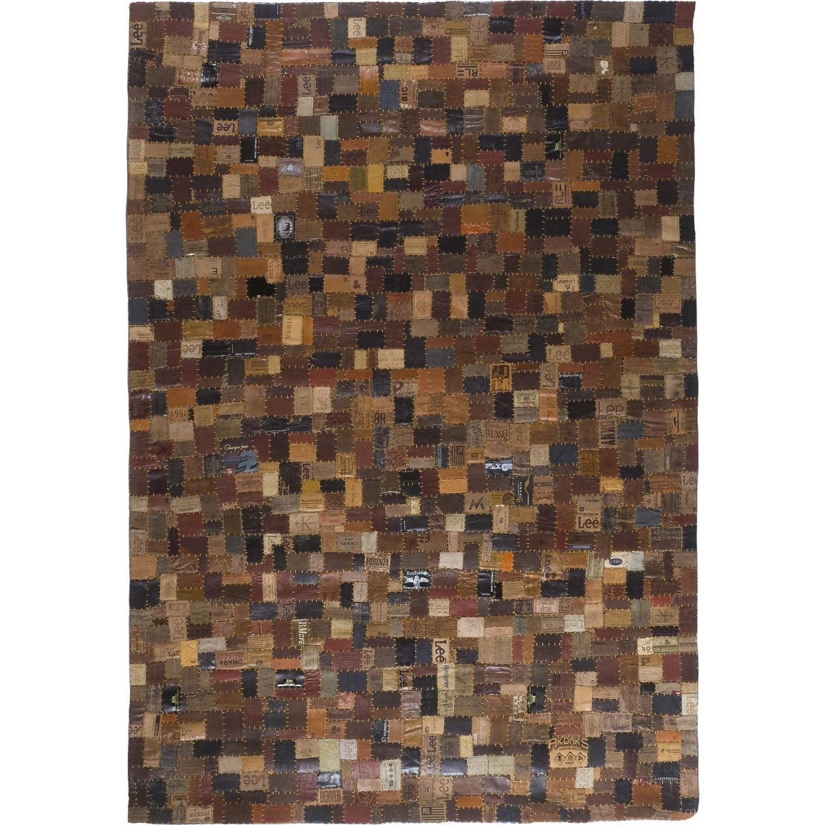 DIB - Alfombra Patch 140x200 cm Cuero Café