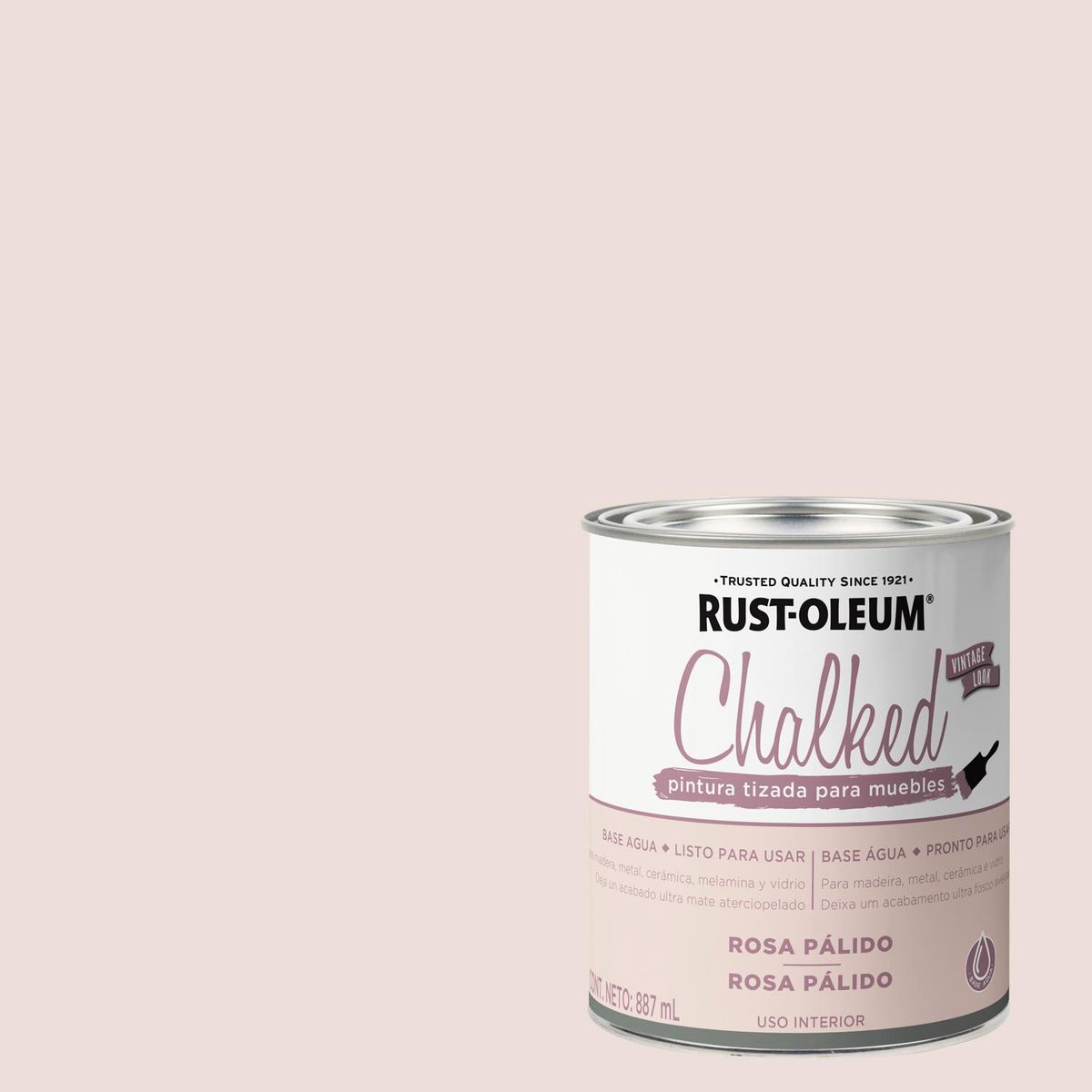 RUST OLEUM - Pintura Chalked Tizada Tarro 0.887 l Mate Rosa Pálido