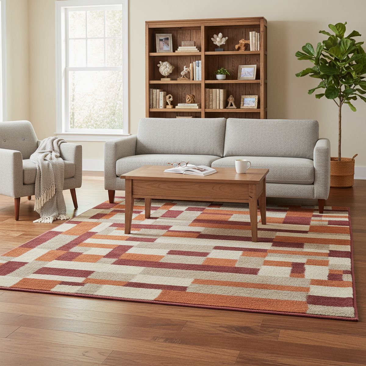 JUST HOME COLLECTION - Alfombra Portland 160x235 cm Polipropileno Naranjo