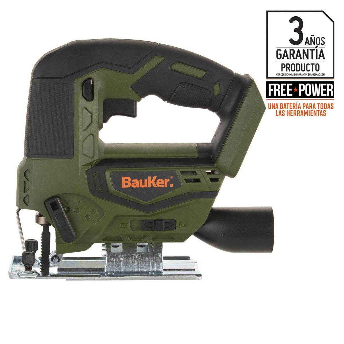 BAUKER - Sierra caladora inalámbrica 18V sin batería