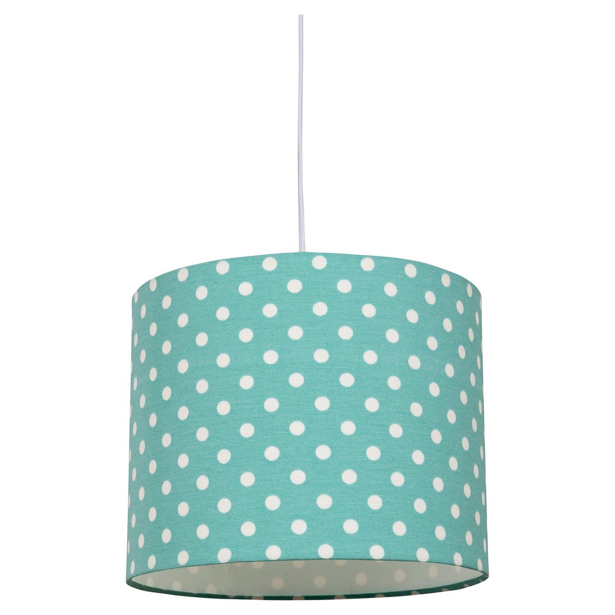 CONCEPT - Lámpara Colgante Puntos Tela Verde
