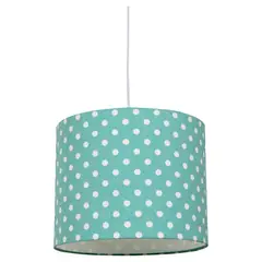 CONCEPT - Lámpara Colgante Puntos Tela Verde