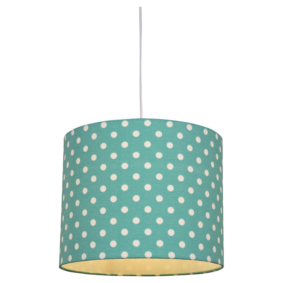 CONCEPT - Lámpara Colgante Puntos Tela Verde