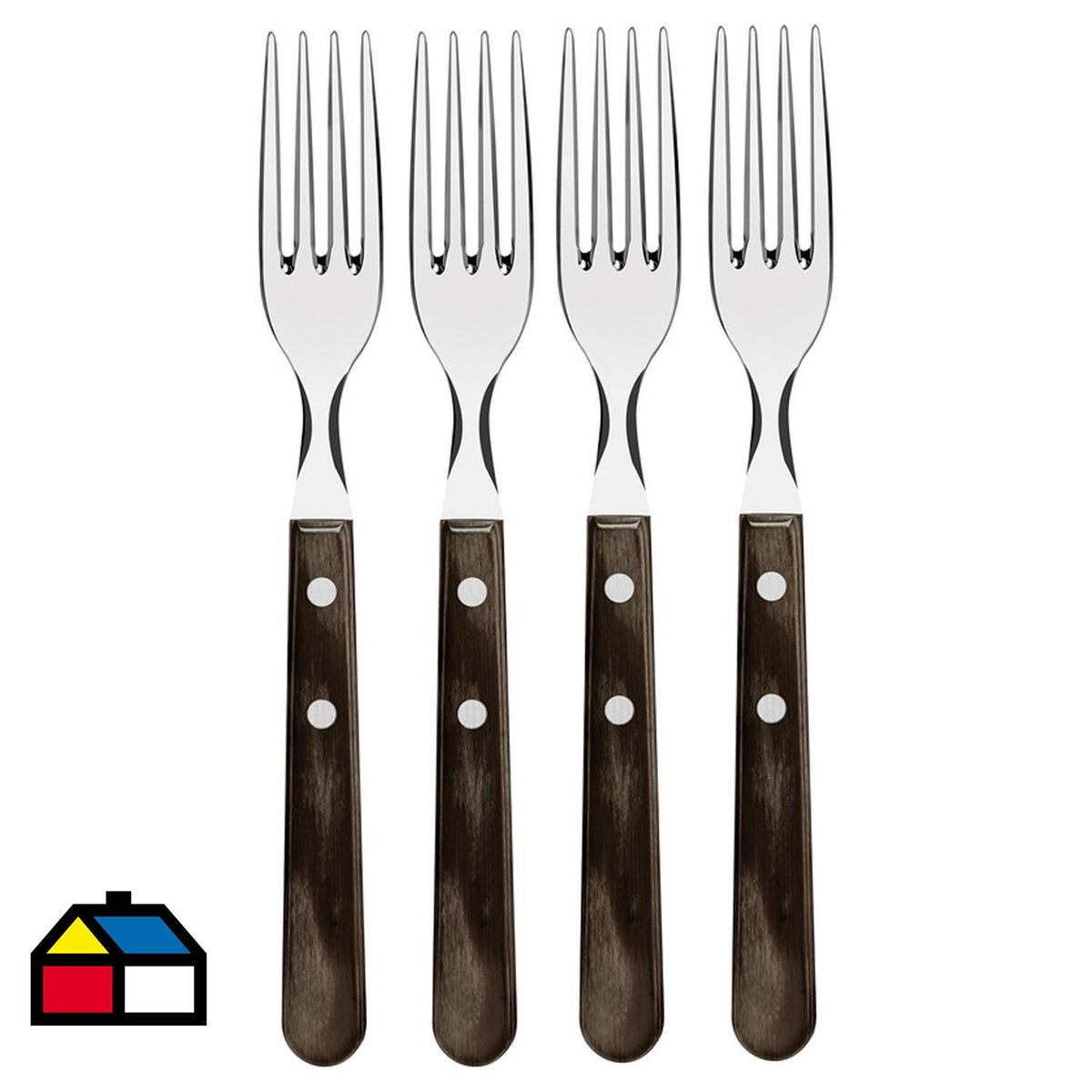 TRAMONTINA - Set de 4 tenedores Jumbo polywood